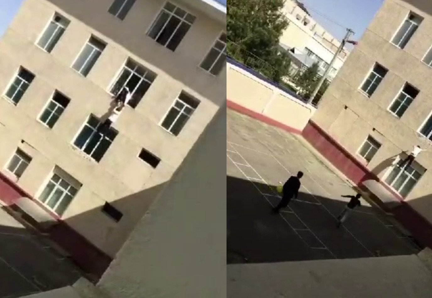 Студент Ирригационного института упал с третьего этажа (эксклюзивное видео)