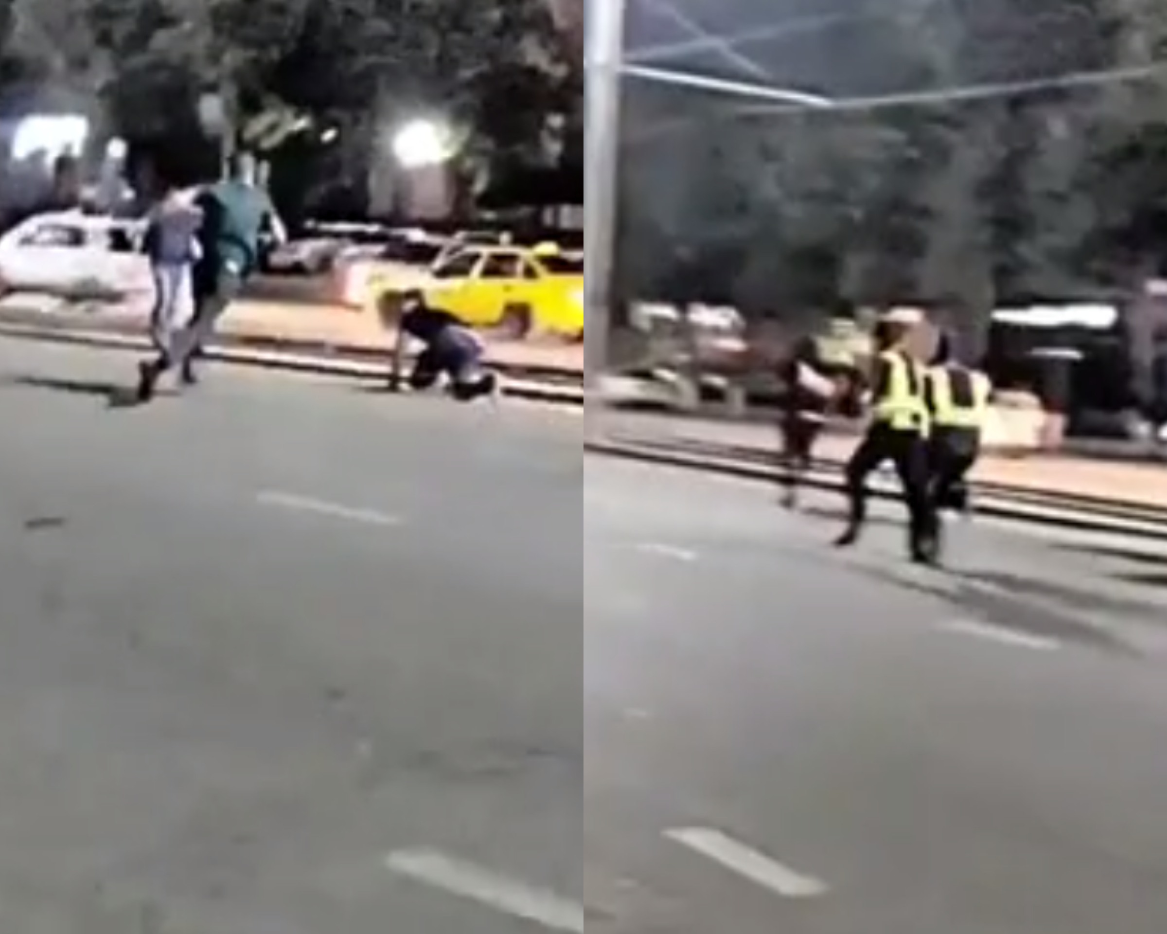 Побег пьяного водителя от сотрудников ДПС в Самарканде сняли на видео