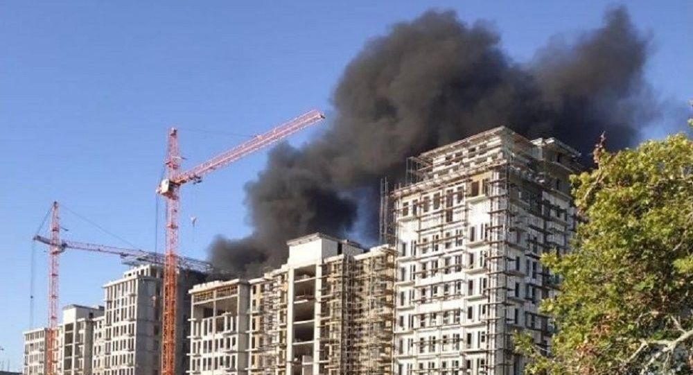 В Яккасарайском районе в подвале новостройки произошел пожар