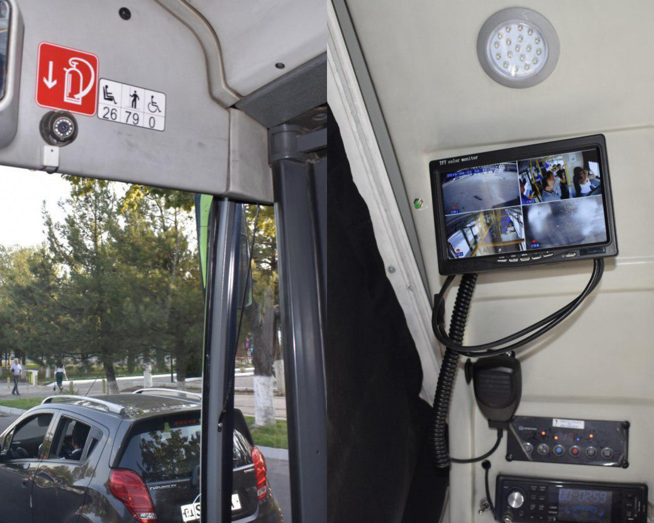 Ташкентские автобусы обзавелись видеокамерами
