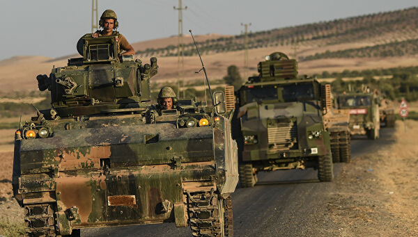 Турецкие войска вошли на территорию Сирии