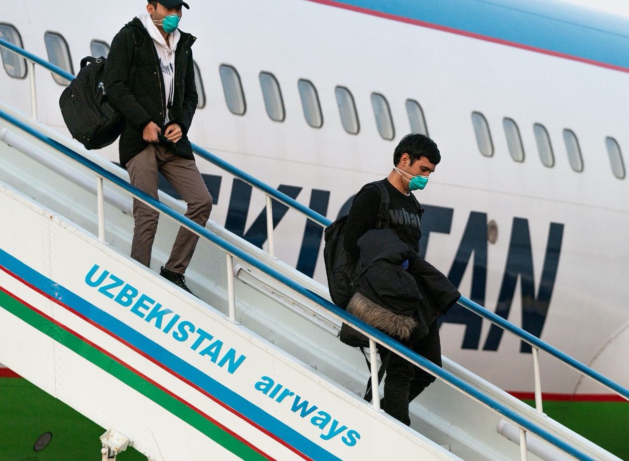 В Ташкент прибыл второй самолет с эвакуированными пассажирами из Ухани