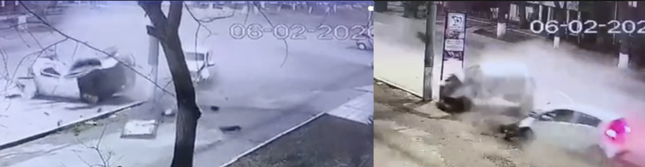 Жуткое смертельное ДТП в Ташкенте попало на камеру видеонаблюдения