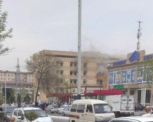 В находящейся на карантине андижанской клинике произошел пожар