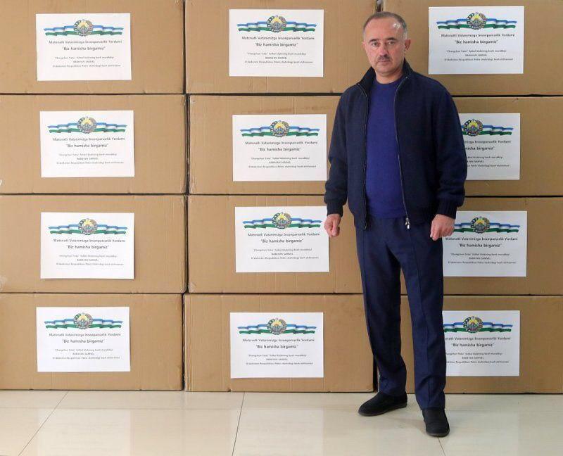 Самвел Бабаян отправил врачам Узбекистана экипировку из Китая