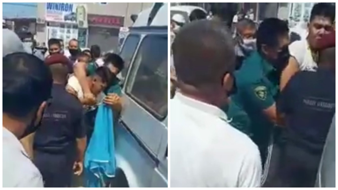 В Каракалпакстане правоохранители попытались увезти парня, скрутив ему руки