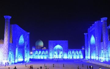 Узбекистан частично окрасится в синий цвет в честь акции Moviy nur tarat