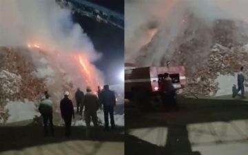 В Андижанской области загорелись запасы хлопка: должностные лица говорят, что сгорело 2 кг - Tez News 