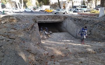 Закопанный 15 лет назад подземный переход в Самарканде начали восстанавливать