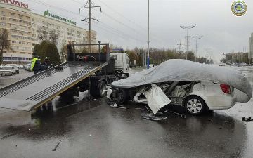 Водитель Lacetti погиб в результате удара от вылетевшего на встречку Cobalt на проспекте Мирзо-Улугбек&nbsp;