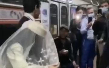 Пара сыгравшая свадьбу в ташкентском метро поплатится