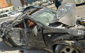 В Ташкенте произошла страшная авария с участием трех машин и автобуса