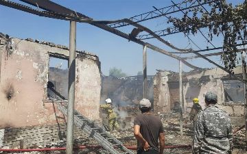 В Сырдарьинской области сгорел жилой дом
