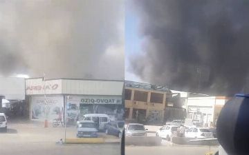 В Ташобласти произошел крупный пожар на предприятии