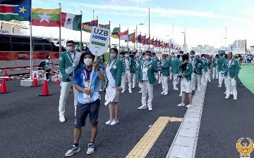 Делегация Узбекистана направилась на церемонию открытия Токио-2020 (фото)