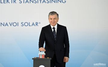 Президент запустил первую в стране фотоэлектростанцию