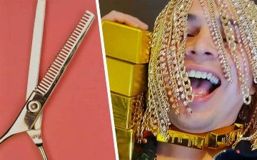 Рэпер Dan Sur пересадил вместо волос золотые цепи — фото