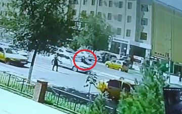 В Карши водитель «Ласетти» на скорости наехал на человека и убил его – видео