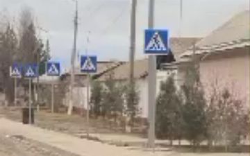 В Ташобласти установили десятки одинаковых знаков на небольшом промежутке дороги  