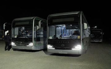 В Ташкент привезли 20 электробусов — посмотрите, как они выглядят<br>
