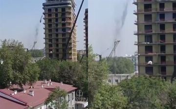Слетающий с новостройки песок в центре Ташкента возмутил соцсети – видео 