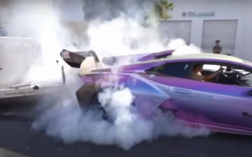 Lamborghini Huracan с 1200 лошадками превратили в тягач — видео