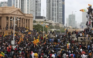 На Шри-Ланке прошли массовые протесты — видео 