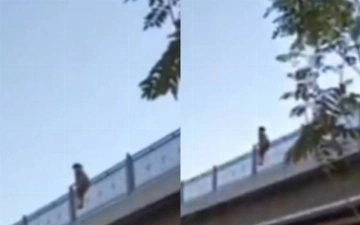 Еще одна жительница Самарканда пыталась спрыгнуть с моста — видео