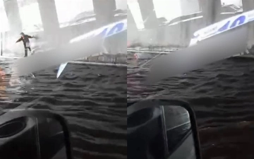 Ташкентские дороги снова затопило из-за проливных дождей — видео