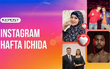 Instagram hafta ichida: Turmush qurgan Shahram G'iyosov, koʻpkarida erkaklar bilan yelkama-yelka ot chopgan Hosila Rahimova va farzandli bo'lgan mashhurlar