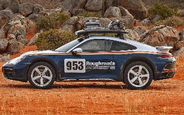 В сети появились фото нового раллийного Porsche 911 Dakar