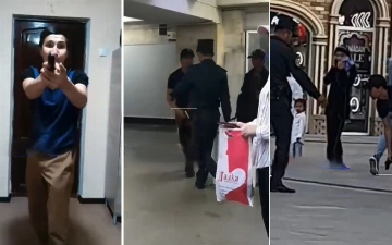 В Ташкенте пранкеры насмехались над правоохранителями, роняя пистолет-зажигалку (видео)