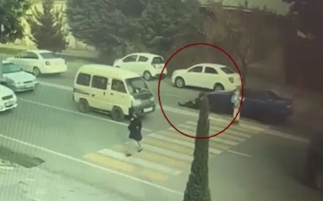 В Самарканде водитель сбил школьника на переходе (видео)