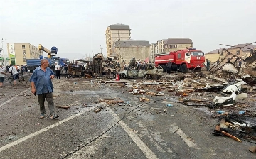 При взрыве на заправке в Махачкале погибли четыре узбекистанца