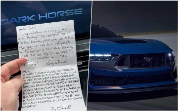 Инженеры Ford кладут покупателям Mustang Dark Horse записки в бардачок