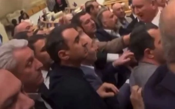 Грузинские депутаты снова подрались во время обсуждения закона об иноагентах