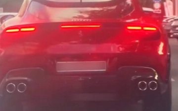 На дорогах Ташкента заметили редчайший кроссовер Ferrari Purosangue