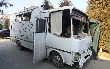 Toshkent viloyatida avtobusning gaz balloni portladi
