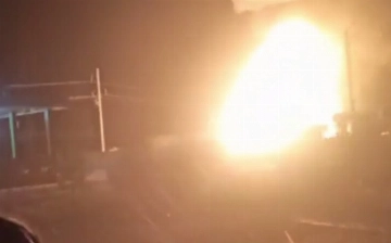 В Кашкадарье произошли взрыв и пожар на заправке, есть пострадавший