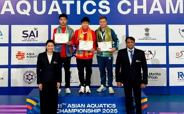 Представители Узбекистана завоевали еще три медали на ЧА по водным видам спорта