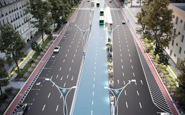 В Ташкенте запускается движение по центральной автобусной полосе на улице Шота Руставели