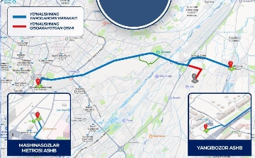 Toshkentdagi bitta avtobus yo‘nalishi o‘zgartirildi