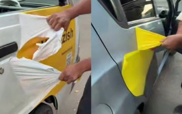 В Ташкенте начали проводить рейды против незаконной рекламы на машинах