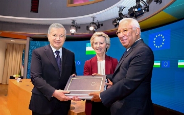 Шавкат Мирзиёев провел встречу с главами Евросовета и Еврокомиссии