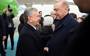 Эрдоган встретил Мирзиёева в Анкаре