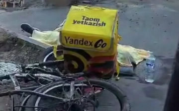 В Ташкенте водитель грузовика Howo сбил насмерть курьера на велосипеде 