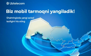 Uztelecom 1000 dan ortiq baza stantsiyalarini modernizatsiya qildi va butun mamlakat bo‘ylab 5G tarmog‘ini qurmoqda 