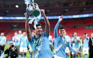 Первый трофей Хусанова в Англии: «Ман Сити» обыграл «Арсенал» в финале Кубка английской лиги