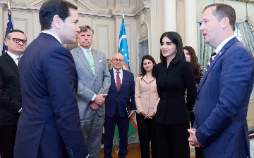 Саида Мирзиёева встретилась с госсекретарем США Марко Рубио