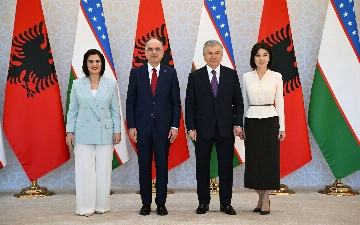 Ko‘ksaroy qarorgohida Albaniya prezidentini kutib olish marosimi o‘tkazildi